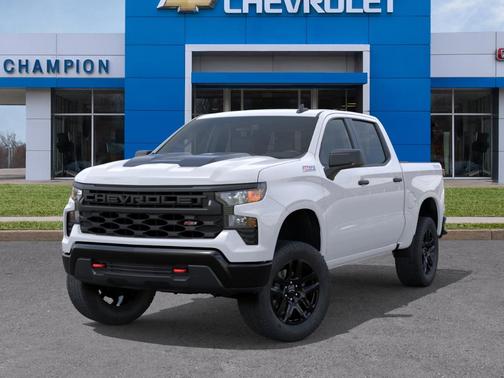 White 2026 Chevrolet Silverado 1500 Custom Trail Boss