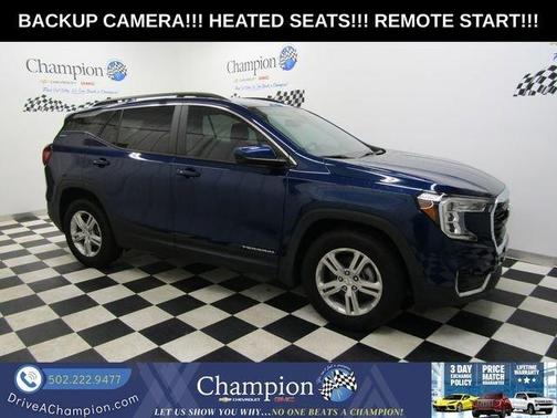 Blue 2022 GMC Terrain SLE