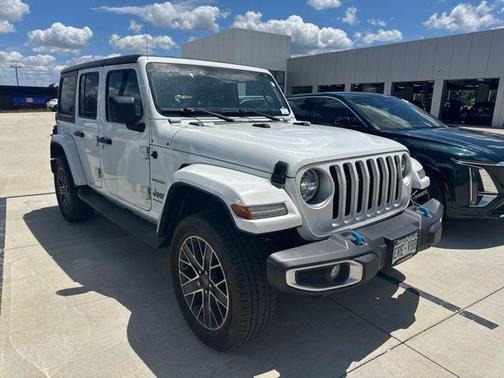Bright White Clearcoat 2023 Jeep Wrangler 4xe Sahara