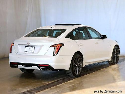 Crystal White Tricoat 2023 Cadillac CT5 Sport