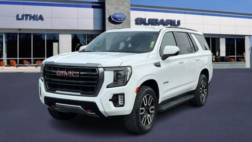 Summit White 2021 GMC Yukon 4WD AT4