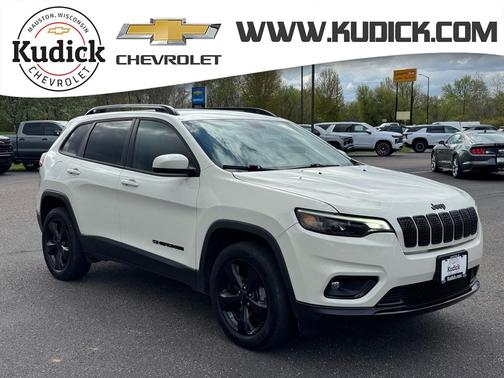 Pearl White Pearlcoat 2019 Jeep Cherokee Altitude