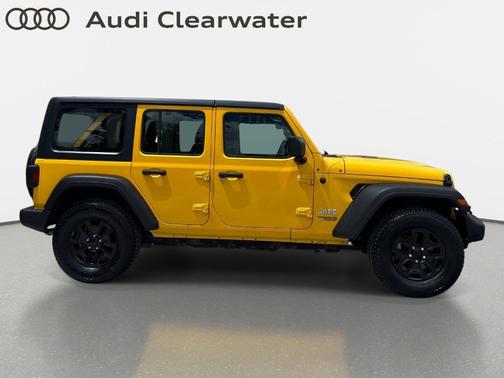Yellow 2018 Jeep Wrangler Unlimited Sport