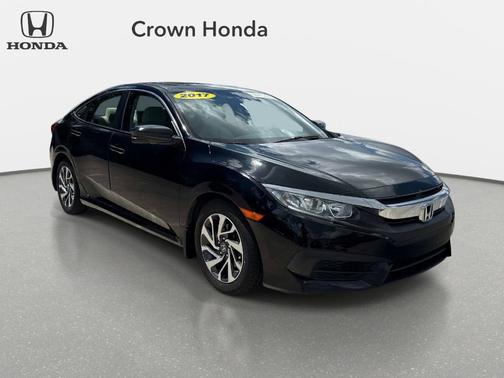 Black 2017 Honda Civic EX