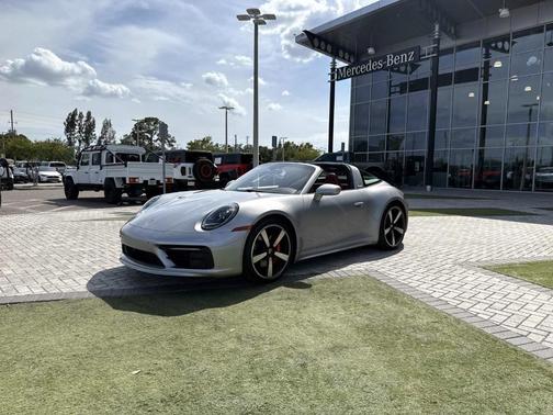 GT Silver Metallic 2023 Porsche 911 Targa 4S