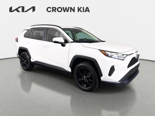 White 2023 Toyota RAV4 Hybrid XLE