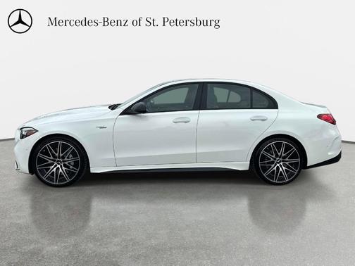 White 2026 Mercedes-Benz AMG C 43 Base 4MATIC