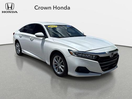 White 2021 Honda Accord LX 1.5T