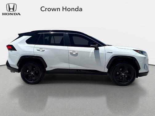 White 2021 Toyota RAV4 Hybrid XSE