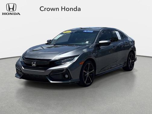 Gray 2021 Honda Civic Sport Touring