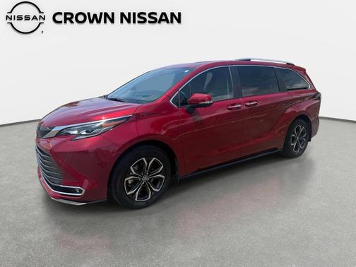 Red 2025 Toyota Sienna Platinum 7 Passenger