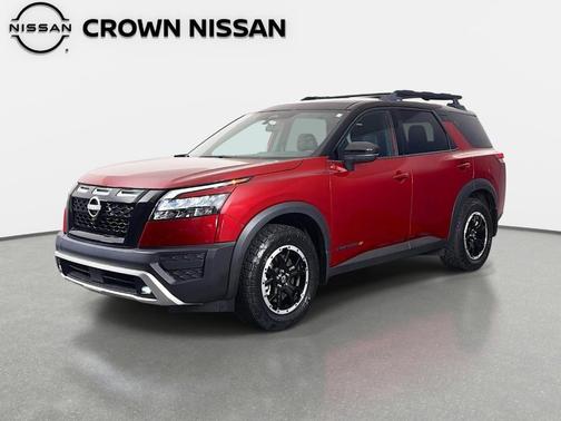 2 Tone Red / Black Roof 2023 Nissan Pathfinder Rock Creek