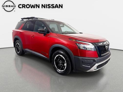2 Tone Red / Black Roof 2023 Nissan Pathfinder Rock Creek