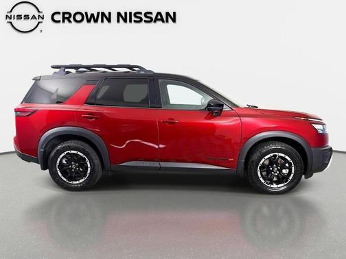 2 Tone Red / Black Roof 2023 Nissan Pathfinder Rock Creek