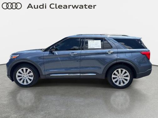 Blue 2021 Ford Explorer Limited