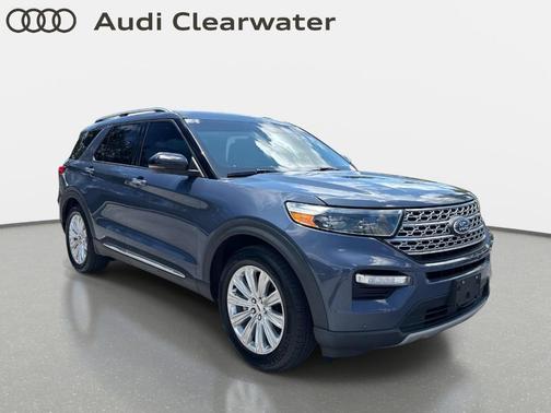 Blue 2021 Ford Explorer Limited