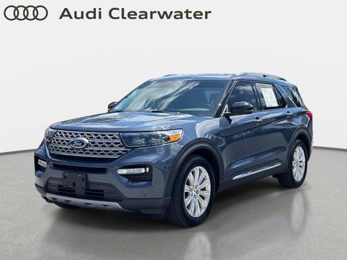 Blue 2021 Ford Explorer Limited