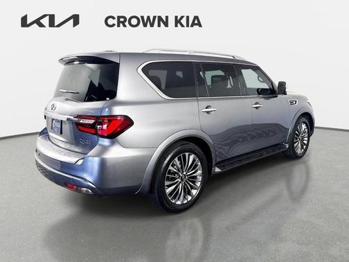 Gray 2021 INFINITI QX80 Luxe