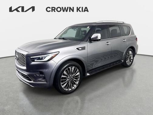 Gray 2021 INFINITI QX80 Luxe