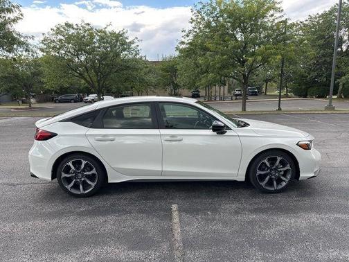 Platinum White 2026 Honda Civic Hybrid Sport Touring