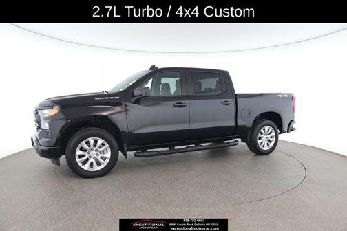 Black 2024 Chevrolet Silverado 1500 Custom