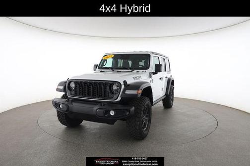 Bright White Clearcoat 2025 Jeep Wrangler 4xe Willys