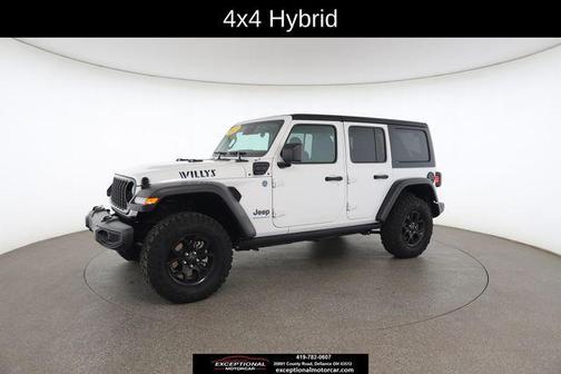 Bright White Clearcoat 2025 Jeep Wrangler 4xe Willys
