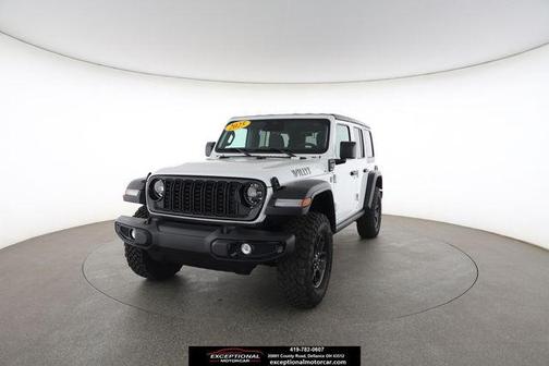 Bright White Clearcoat 2025 Jeep Wrangler 4xe Willys