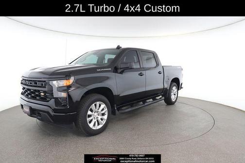 Black 2023 Chevrolet Silverado 1500 Custom