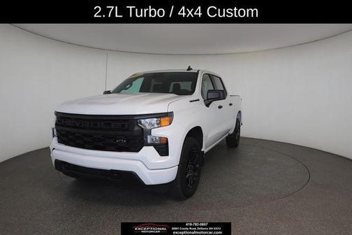 Summit White 2023 Chevrolet Silverado 1500 Custom