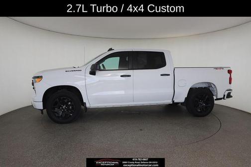 Summit White 2023 Chevrolet Silverado 1500 Custom