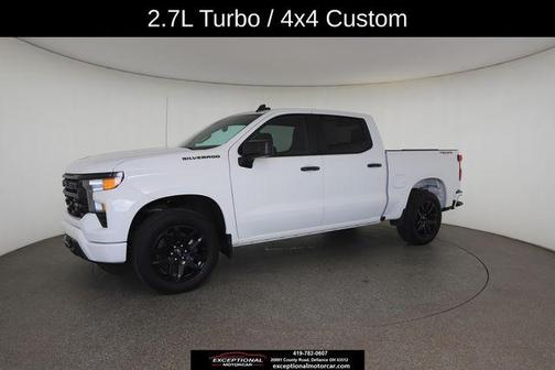 Summit White 2023 Chevrolet Silverado 1500 Custom