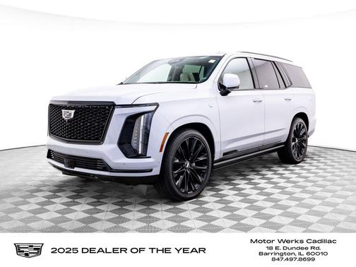 Vibrant White Tricoat 2026 Cadillac Escalade Sport Platinum