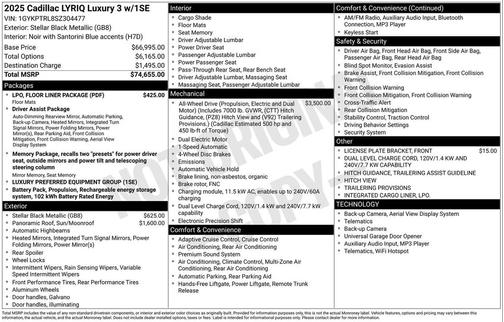 2025 Cadillac LYRIQ Luxury