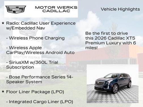 2026 Cadillac XT5 Premium Luxury