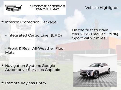 2026 Cadillac LYRIQ Sport