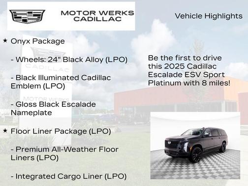 2025 Cadillac Escalade ESV Sport Platinum
