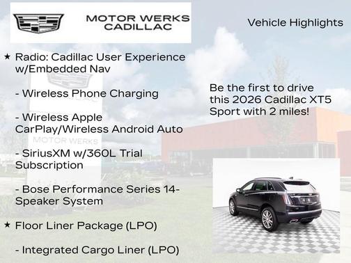 2026 Cadillac XT5 Sport