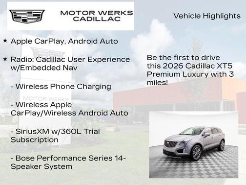 2026 Cadillac XT5 Premium Luxury