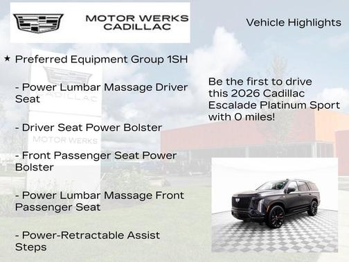 2026 Cadillac Escalade Sport Platinum
