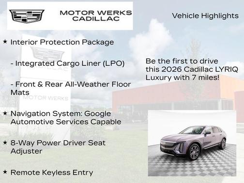 2026 Cadillac LYRIQ Luxury