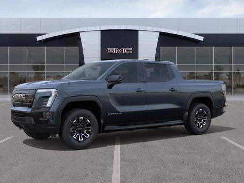 Deep Ocean Metallic 2026 GMC Sierra EV Standard Range Elevation