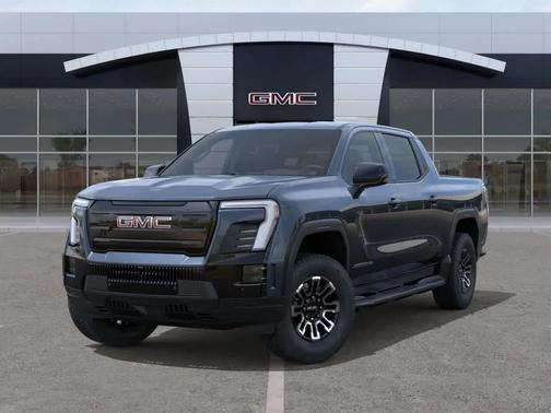 Deep Ocean Metallic 2026 GMC Sierra EV Standard Range Elevation