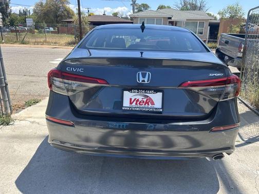 Gray 2022 Honda Civic Sport
