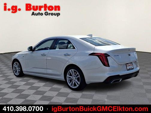 Crystal White 2023 Cadillac CT4 Luxury