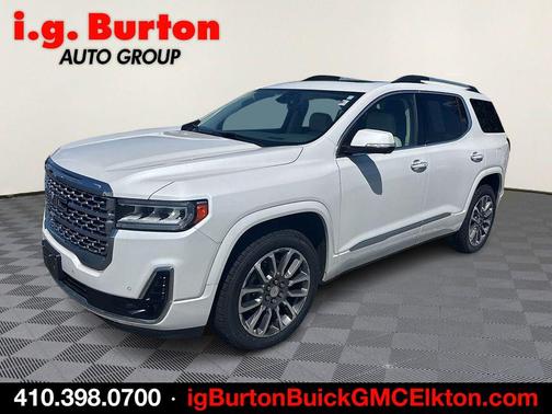 White Frost Tri-Coat 2021 GMC Acadia Denali