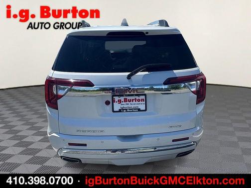 White Frost Tri-Coat 2021 GMC Acadia Denali
