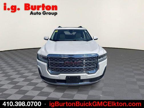 White Frost 2021 GMC Acadia Denali