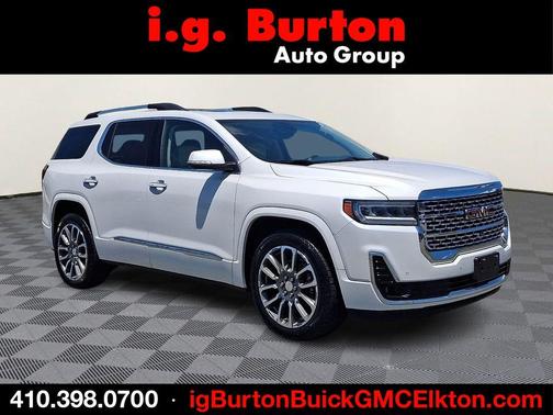 White Frost 2021 GMC Acadia Denali
