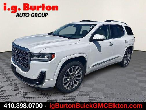 White Frost 2021 GMC Acadia Denali